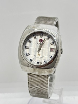 承*郎様 ヴィンテージRADO Mannheim自動巻き時計 0104 Exc+4] RADO Mannheim Automatic Silver Date Vintage Watch Used