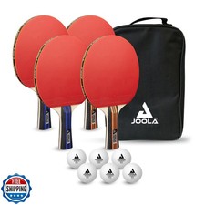 JOOLA Advanced Premium Ping Pong Paddles Set of 4 - Professional