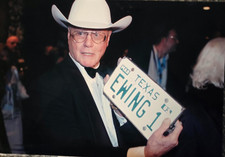 8x12 COLOR PHOTO DALLAS LARRY HAGMAN TV ICON JR EWING