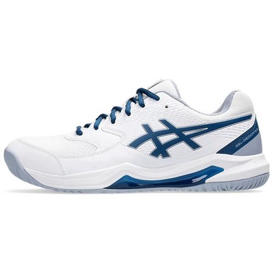 Asics Gel Dedicate 8 Low Top Tennis Shoes Men's White Blue - 1041A410-103 Size