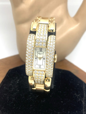 Chopard Women's Watch 41/6569 La Strada 18k Yellow Gold Diamond Swiss Quartz