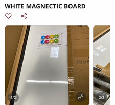 White Magnetic Board Dry Erase Whiteboard 30 x 40 cm Aluminum Magnetic