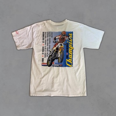 Ricky Carmichael 2005 Suzuki Champion T Shirt 12-0 Perfect Moto Season Large