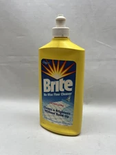 Vintage 1995 Brite Floor Cleaner 16 oz SC Johnson Wax  @ 75% Full