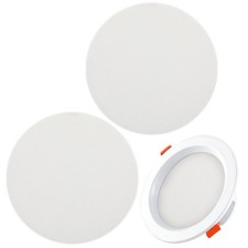 2 Pcs Dazzling-proof Lampshade Ceiling Light Diffuser Cover Round