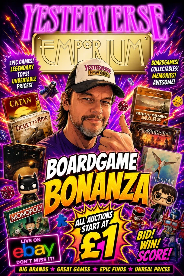 £1 STARTS The Yesterverse Boardgame Bonanza! Vintage, Rare and Collectables