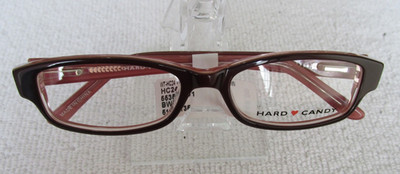 NEW Hard Candy Eyeglass Frames HC-24 Brown 51-16-135 $68.00