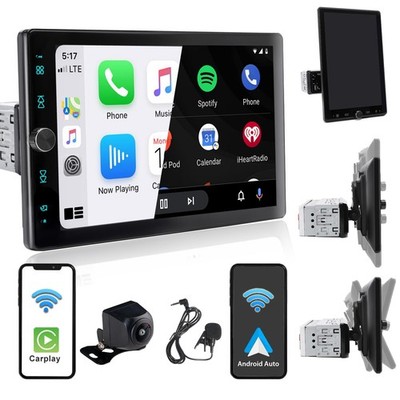 Alondy Single Din Car Radio Touchscreen (10.4'' Rotatable) Compatible with App...