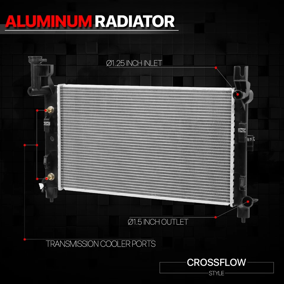Radiador de núcleo de aluminio repuesto OE para 93-95 Grand Caravan/Voyager dpi-1400 Foto 2 de 4