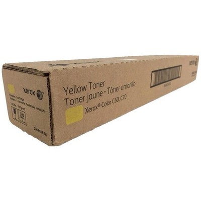 Xerox Yellow Laser Toner Cartridge for Color C60/C70, EC70 Printers, 34000 Page