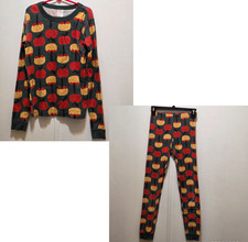 Hanna Andersson Caramel Candy Apple Pajamas PJ 2pc Set 150 cm 12 US