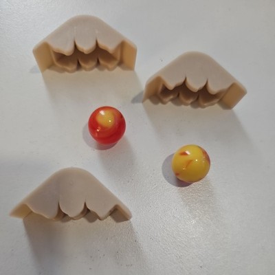 Oh No, Volcano! REPLACEMENT 3 Boulder Blocker +Two Lava Balls Buffalo Games 