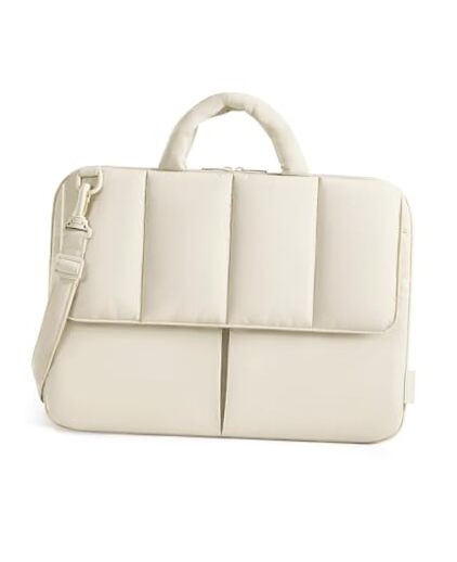 Lightweight Padded 15-16 Inch Laptop Sleeve in Beige