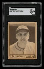 1940 PLAY BALL #142 GEORGE HIGHPOCKETS KELLY SGC 5 EX BOSTON HOF