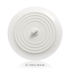 1Pc Kitchen Silicone Tub White Sealed Flat Cover for Sink and Drain