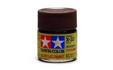 2x TAMIYA 81033 Model Color Acrylic Paint X-33 Bronze Net 23ml CA411
