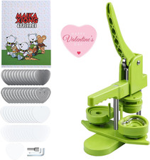 Heart Button Maker Machine DIY Gift, Installation-Free Button Maker Press Machin