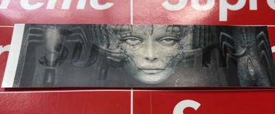 その他 SUPREME H.R. GIGER BOX LOGO STICKER Supreme H.R. Giger Box Logo Sticker FW14 Brand New Authentic Ships