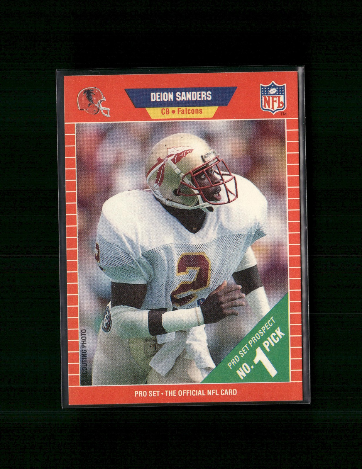 1989 Pro Set #486 Deion Sanders Rookie RC Falcons/Cowboys/49ers