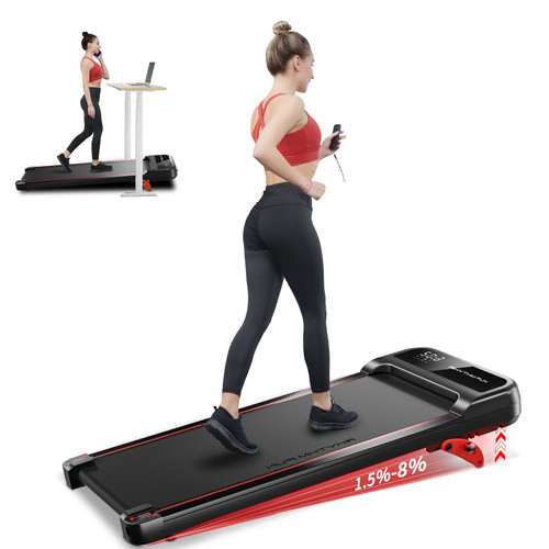 Walking Treadmill with 8 Incline Portable Under Desk 2.5HP Quiet Motor 300 lbs