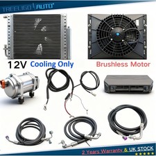 Treeligo 12V Air Conditioner Car Universal A/C Kit Electric System(Onlying Cool)