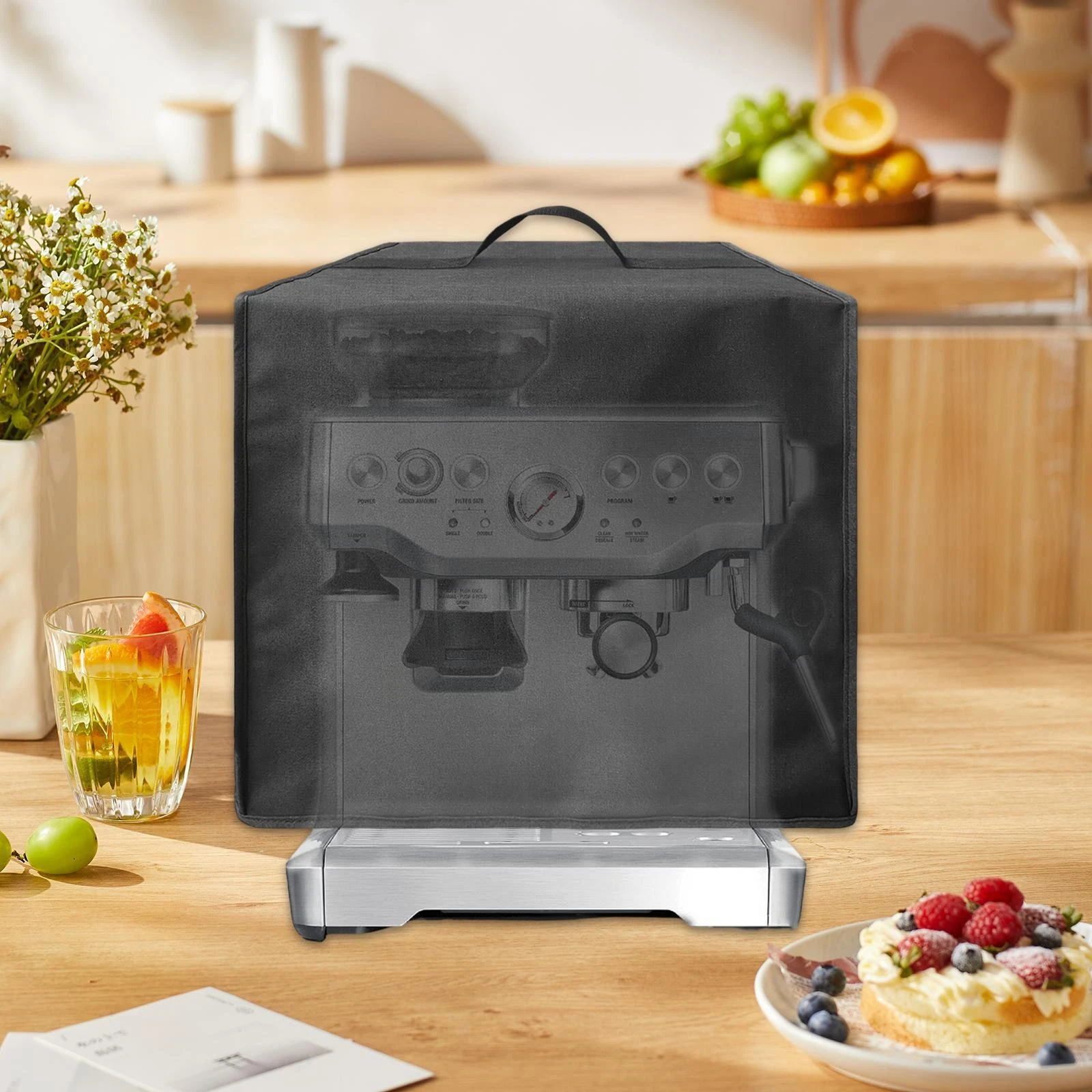 Coffee Maker Dust Cover Dustproof Washable Espresso Machine Protective Cover