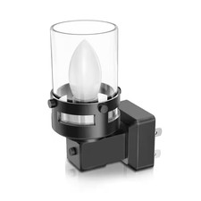 1-Light Candle Night Light Plug in with Dusk to Dawn Sensor 3000K Warm White, Su