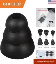 Earbud Tips Earbud Covers Triple Flange Ear Tip, 9 Pairs S/M/L Size Triple Fl...