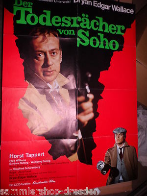 155 org Filmplakat movie poster A1 gefalt Edgar Wallace der Todesrächer von Soho