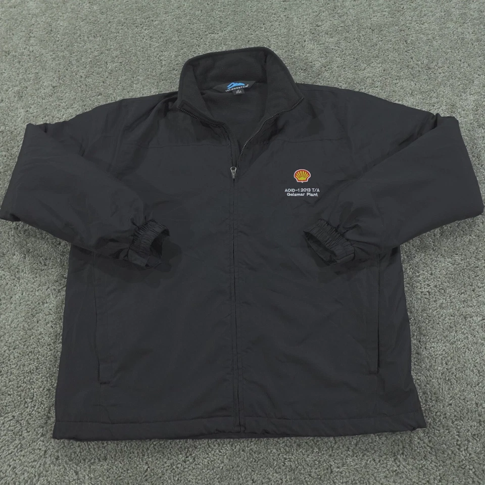 Tri Mountain Jacket Mens Medium Full Zip Shell Gas Employee Work Uniform Staff - Image 2 of 4