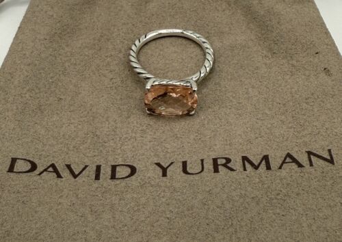 David Yurman Classic Ring With Morganite Size 7