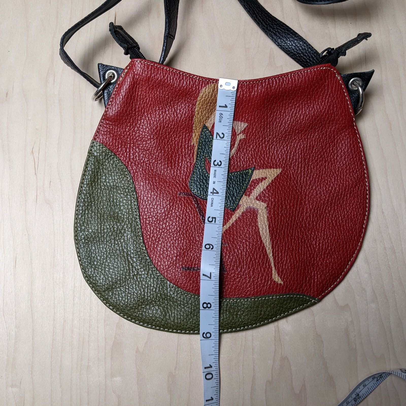 Incredibly Unique Handmade Leather Crossbody Purse! Gem