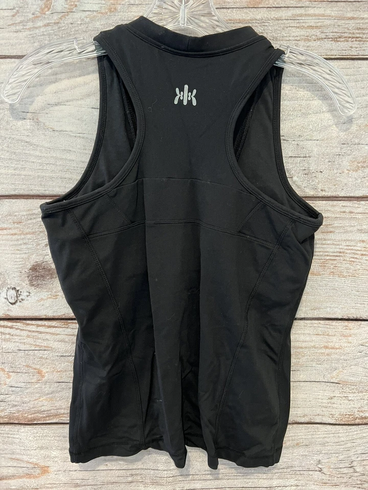 Sujetador sin mangas Kyodan negro liso ropa deportiva incorporado de nailon/spandex para mujer talla M Foto 4 de 4