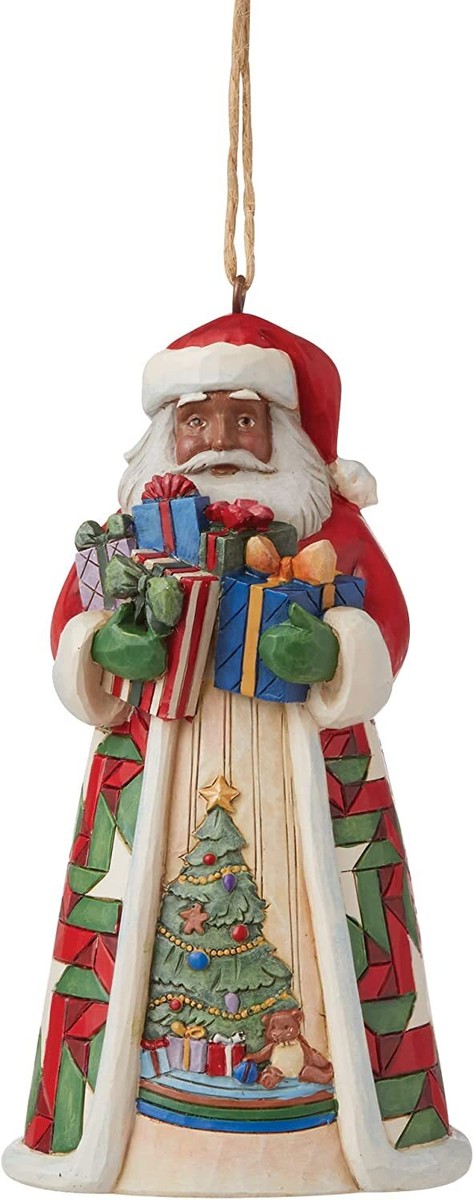 NEW JIM SHORE ENESCO AFRICAN AMERICAN SANTA CLAUS ARMS GIFTS