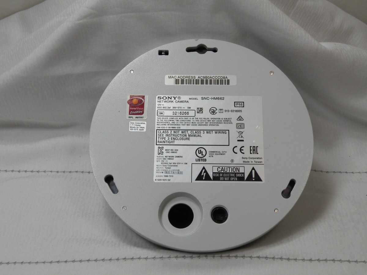 5MP SONY 360度ドーム型　PoEネットワークカメラ　SNC-HM662 SNC-HM662