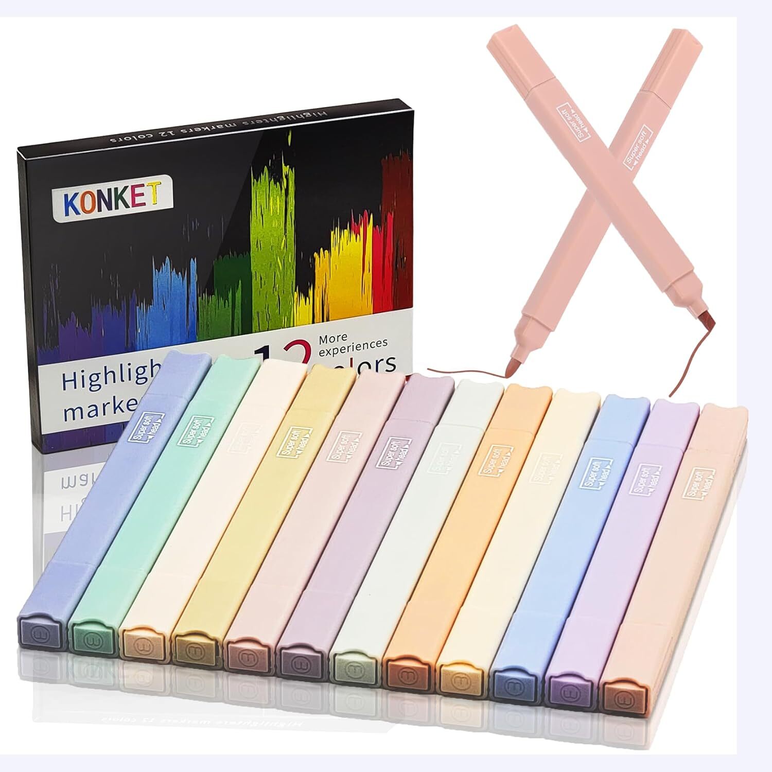 12Pcs Bible Highlighters, Aesthetic Cute Highlighters and Pens no Multicolor-image