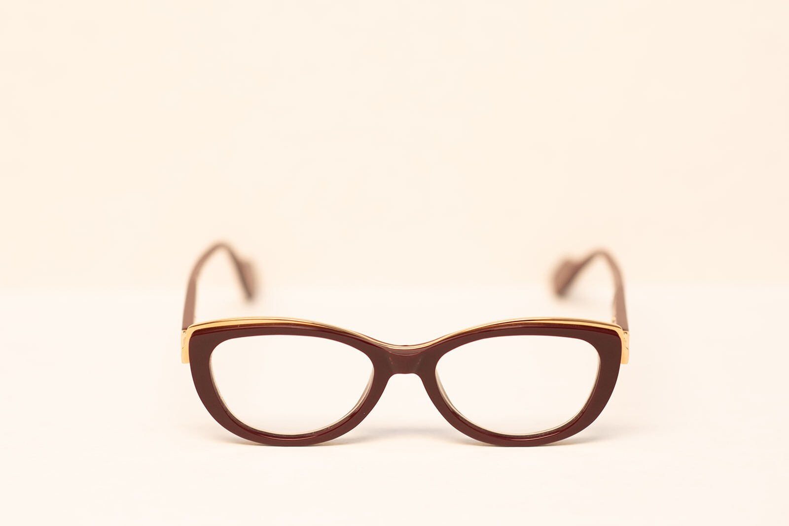 Cat Eye Glasses for Women in 24K Pink Gold Frame