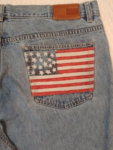 American Flag Pocket USA Denim Pants 