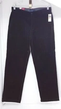 Izod Brown Straight Fit,  Flat Front Tailgate Couderouy Slacks.  Size 33 X 32.