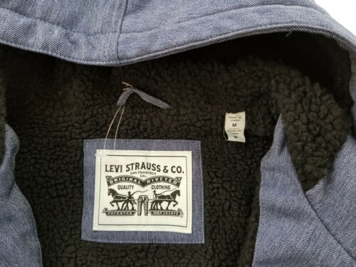 LEVI'S men jacket coat water resistant breathable blue black M MSRP $180 - Picture 6 of 12