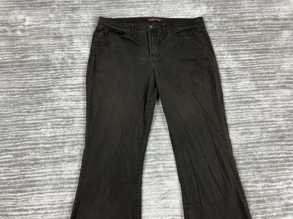 Pantalones para mujer Jeanstar 12 marrón chino mezcla de algodón informales Foto 2 de 4