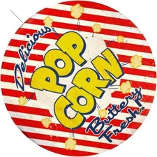 Popcorn Vintage Vinyl Decal Sticker Waterproof