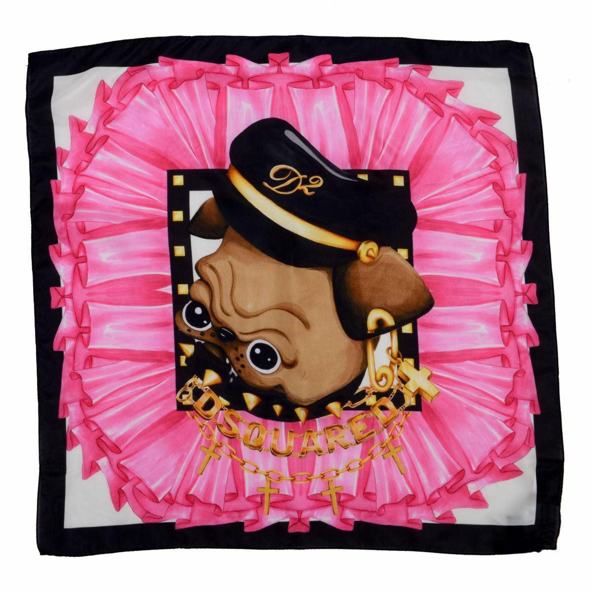 スカーフ DSQUARED2 Woman Neck scarf Multicolor FUW001100SU0075 M037 Dsquared2 Women's Multi-Color 100% Silk Scarf | eBay