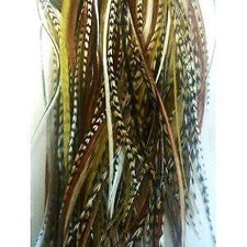 5 Feather Hair Extension 4-6 Natural Mix Feathers for Hair Extension 5 Feathers