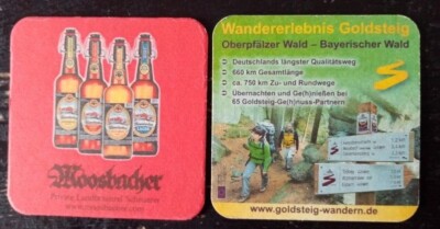 Bierdeckel Moosbach Private Landbrauerei Scheuerer - Wandererlebnis Goldsteig