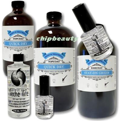 Nail Polish Refill Quick Dry Top Coat /Base Coat 16oz/32oz Non-Yellowing Nails