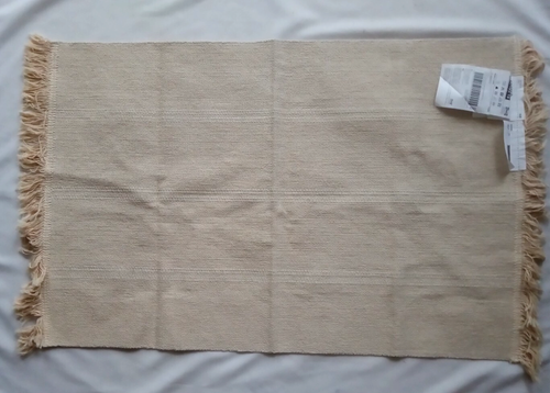 IKEA SORTSÖ Rug Flatwoven Unbleached Beige 1'10"x2'9" (36x21.5") 704.185.18-NWT