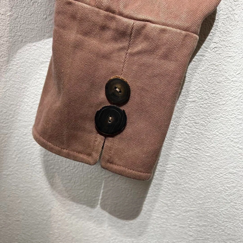 Marni Design Long Coat Striped Cotton Wooden Buttons Size 42 Used - Image 4 of 4