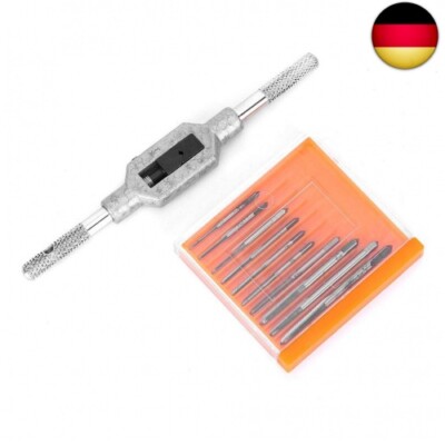 11PCs Mini Screw Tap Set Gewindeschneidwerkzeug Schraubwerkzeug Zubehör Schnella
