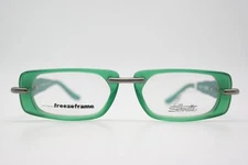 Vintage Silhouette 9110 /00 Green Silver Square Eyeglass Frame